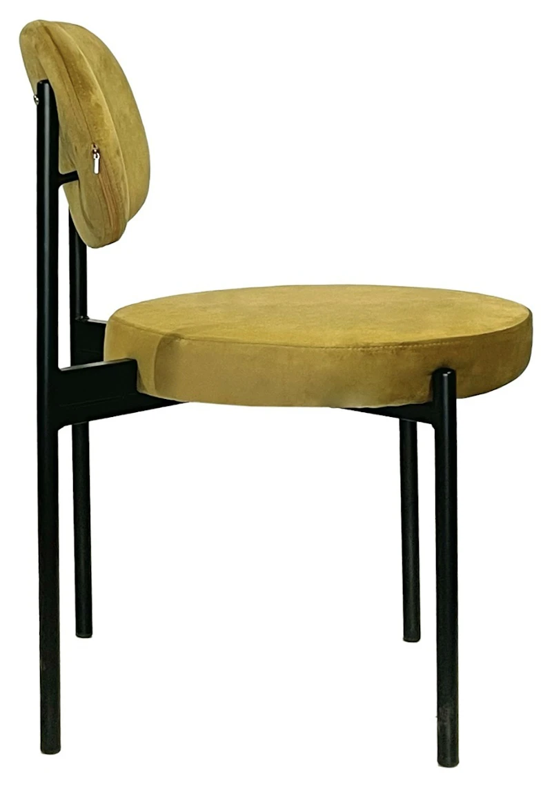 Стул Модерн Черный, Золотая охра