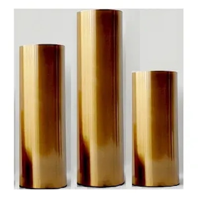 Набор тубусов из 3 штук, золотых - изображение 2