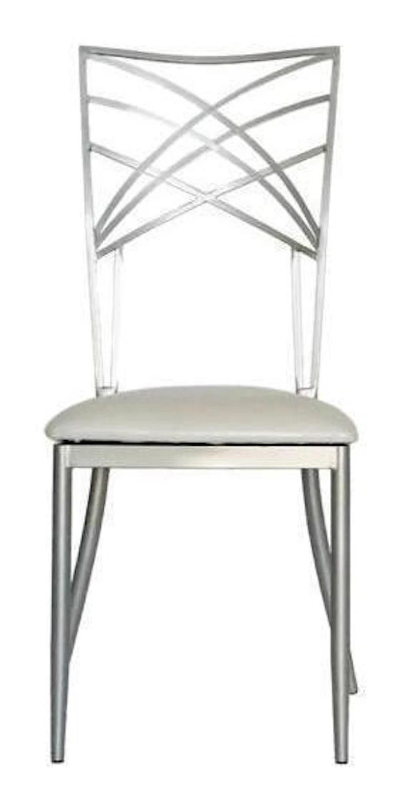 Стул Хамелеон Серебро (эко-кожа), белый, на  липучках