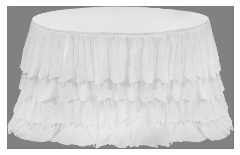 Скатерть с рюшами для столика для торта (ПОД ЗАКАЗ)