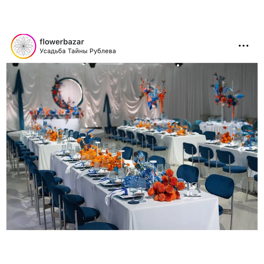 Стул Модерн Серебро, Глубокий синий - Фото миниатюра 5