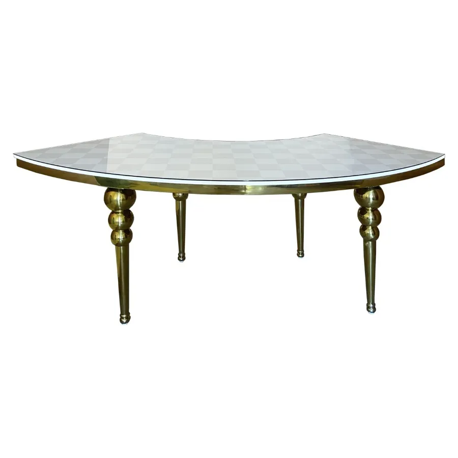 Стол Змейка-80 Золото + печать Принт и т.д. - Фото миниатюра 1