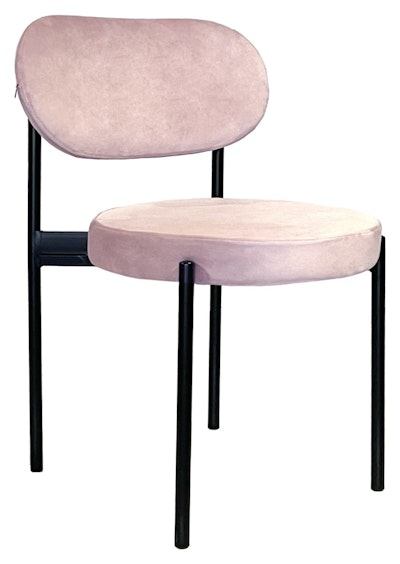 Стул Модерн Черный, Розовый кварц
