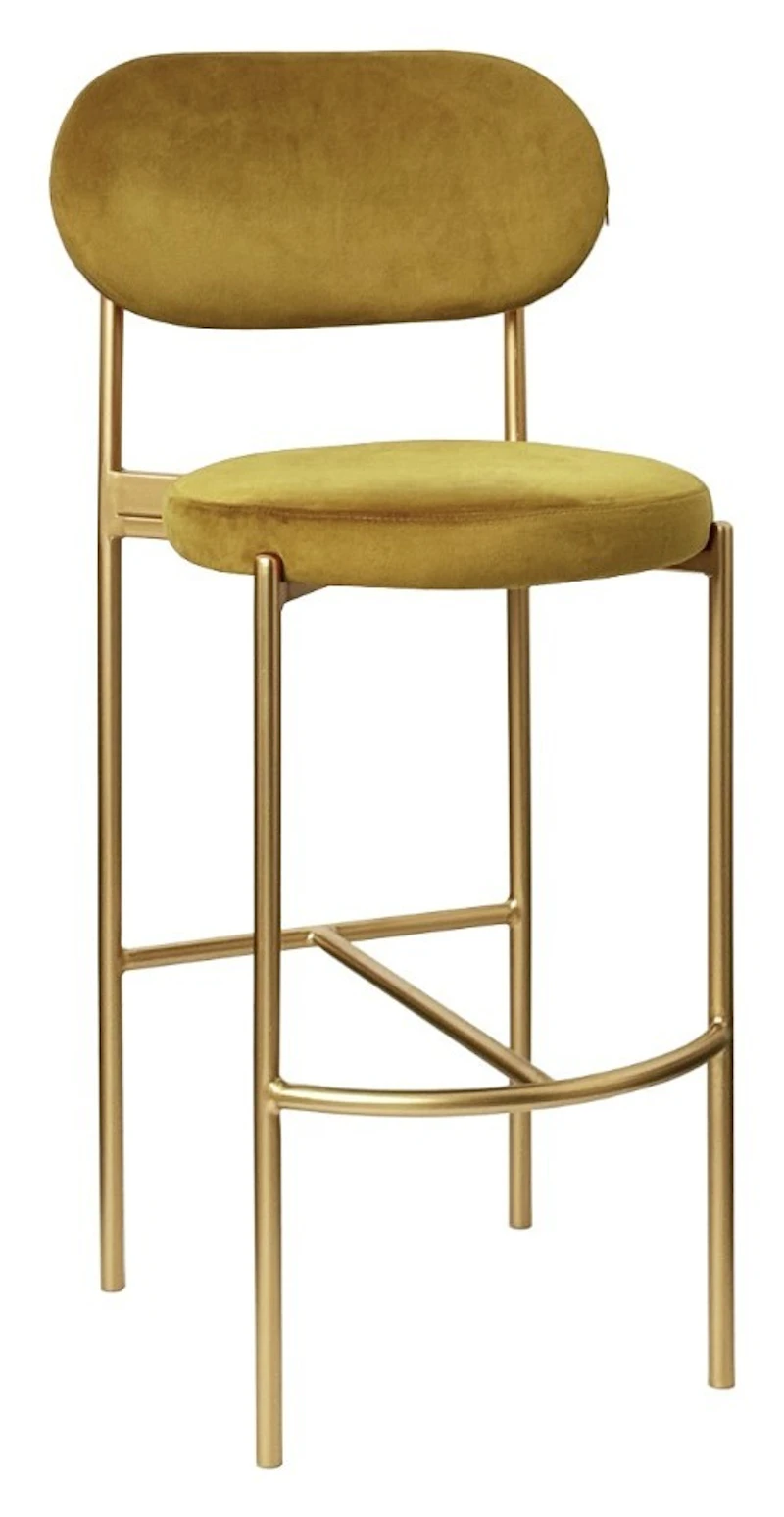 Стул барный Модерн Комфи Золотая охра  (любой цвет каркаса)