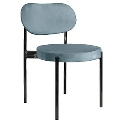 Стул Модерн Черный, серо-голубой