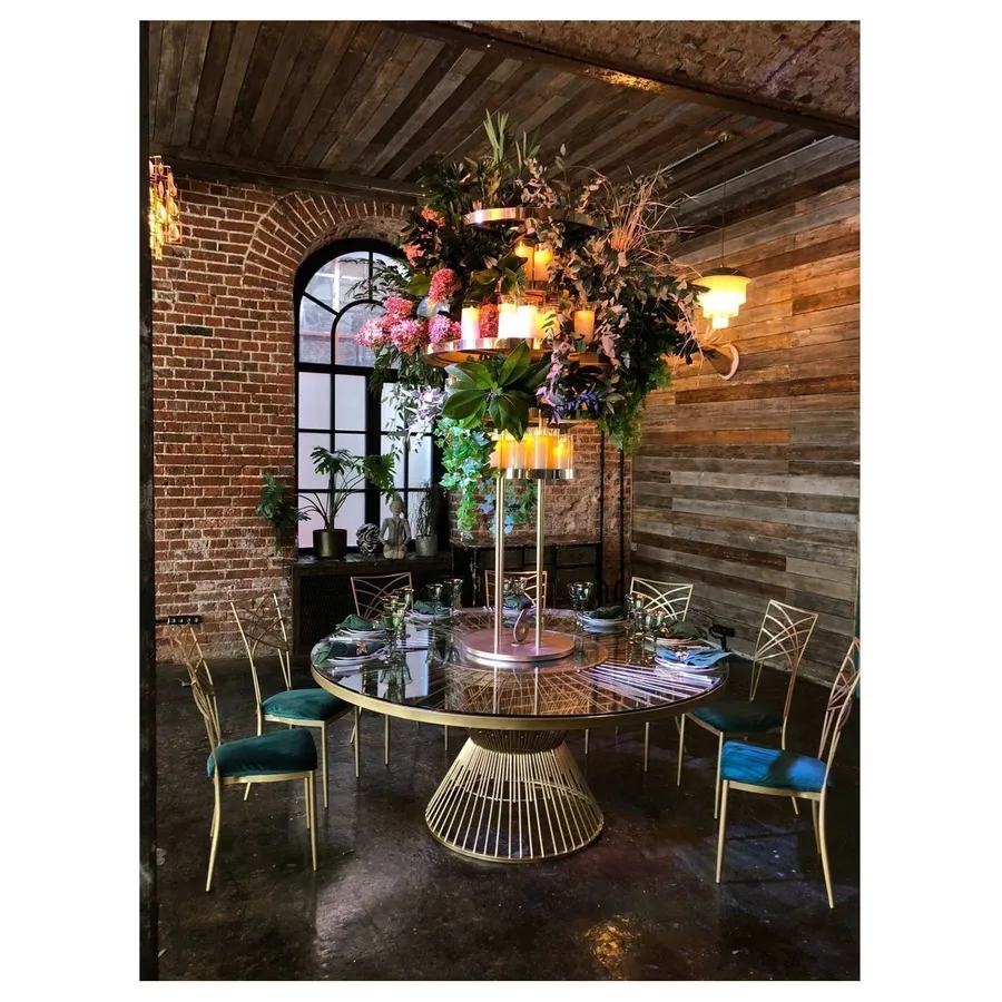 Стол Де Марко со стеклянной столешницей и разноцветной подсветкой (неон) - Фото миниатюра 3