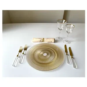 Бокал Хлоэ с золотой каймой, 200 мл - Фото 4