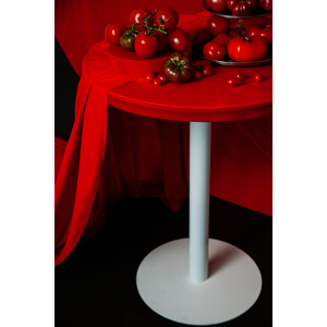 Стол коктейльный Твист Круглый, Красный бархат+ Малиново-красный - Фото 2