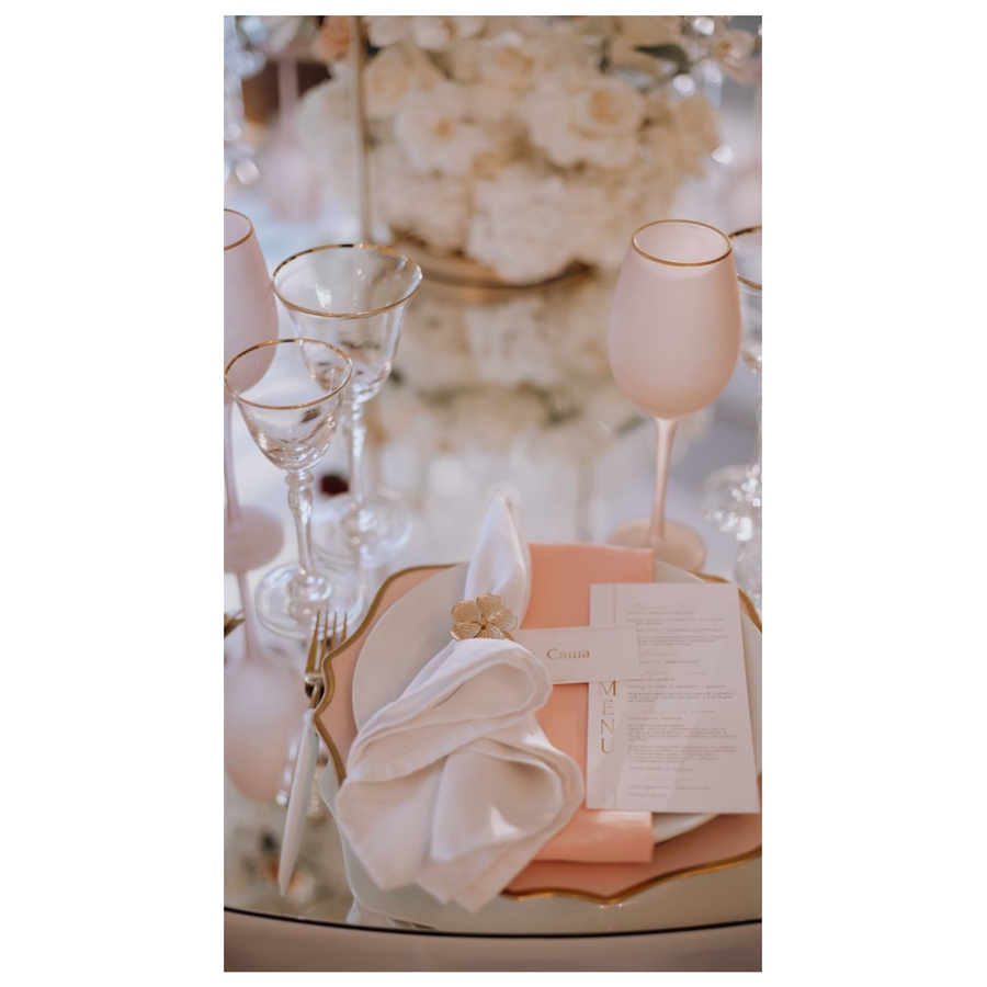 Кольцо для салфетки Золотой цветок - Фото миниатюра 4