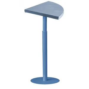 Стол коктейльный Твист Лепесток Черничный йогурт + серо-голубой (телескопическая нога) - изображение 1