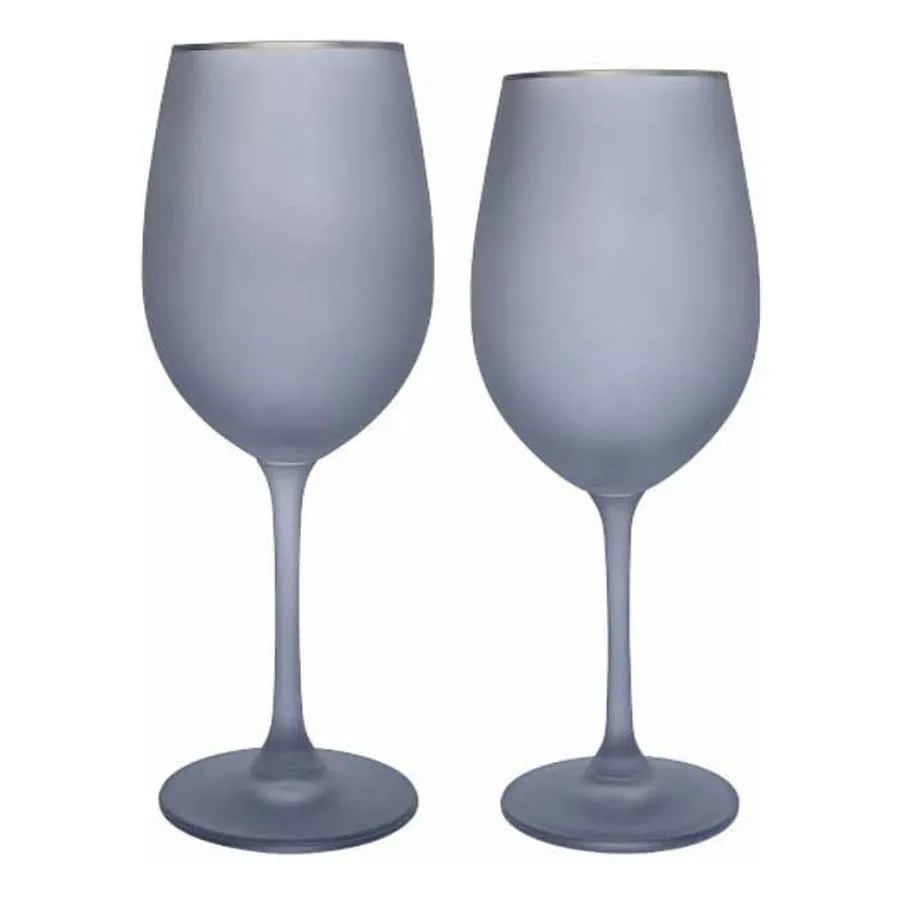 Сет матовых бокалов Лоллипоп Серый дымок - Фото миниатюра 1