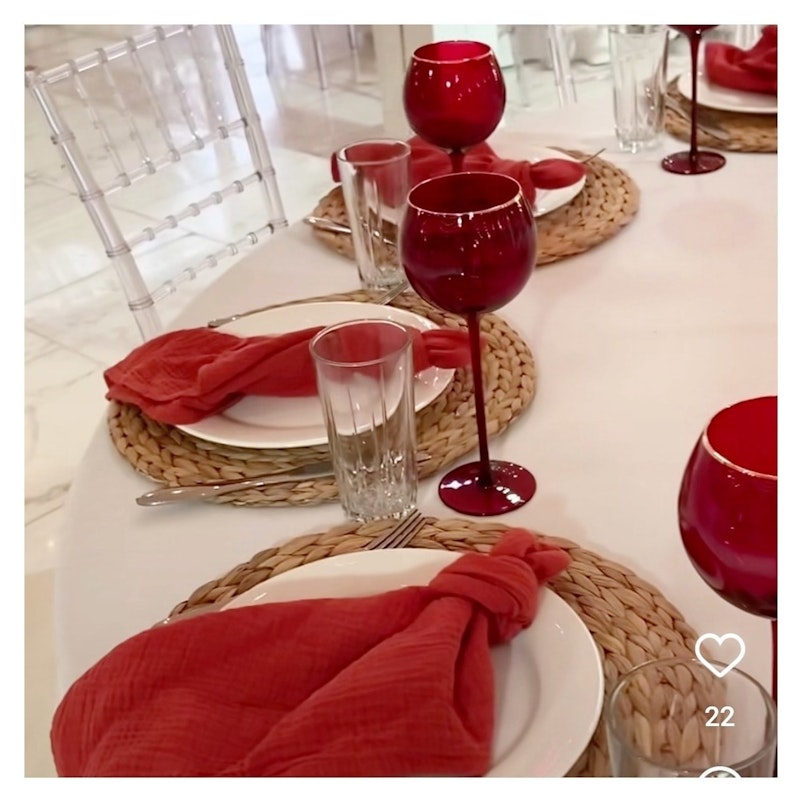 Бокал Сирен С рубиновый с золотой каймой