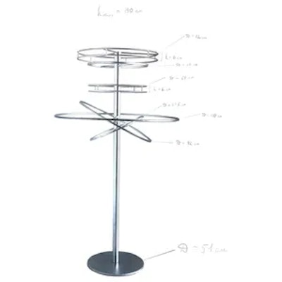 Стойка сферическая Сатурн, серебро - изображение 3