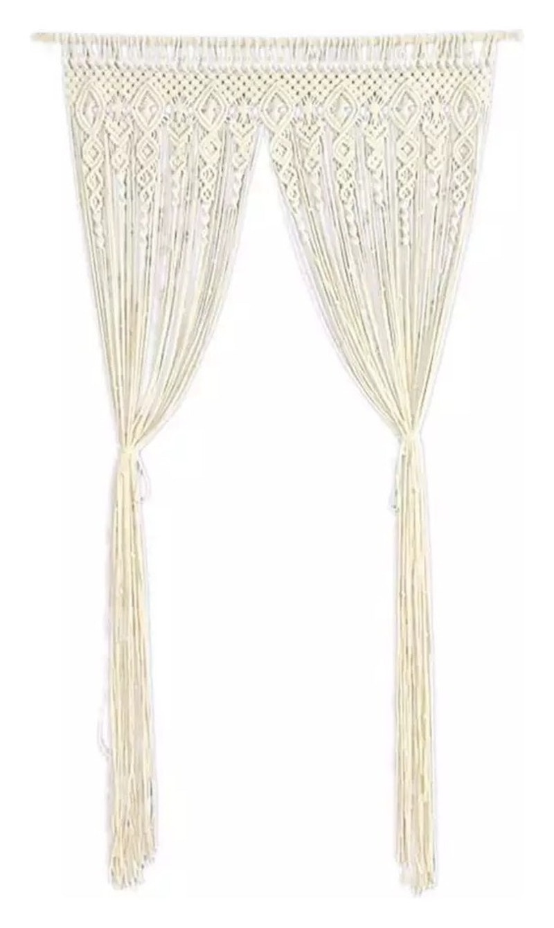 Панно декоративное из макраме Бохо Занавес