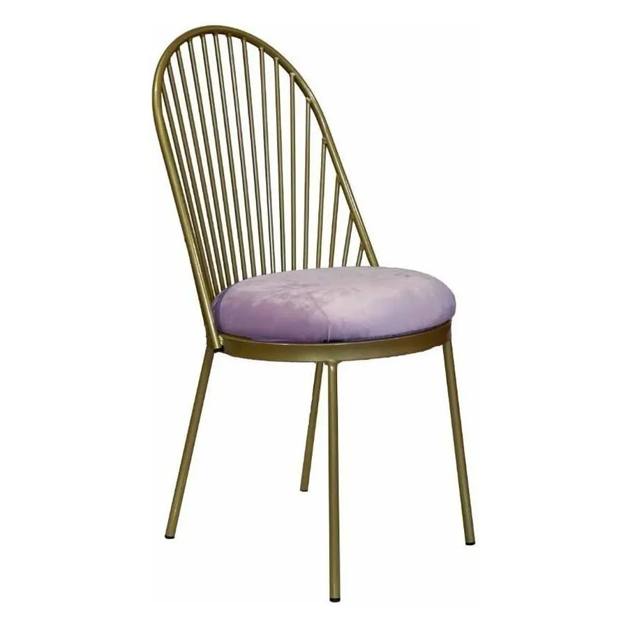 Стул Ле Солей, велюр, пыльно-сиреневый - Фото миниатюра 1