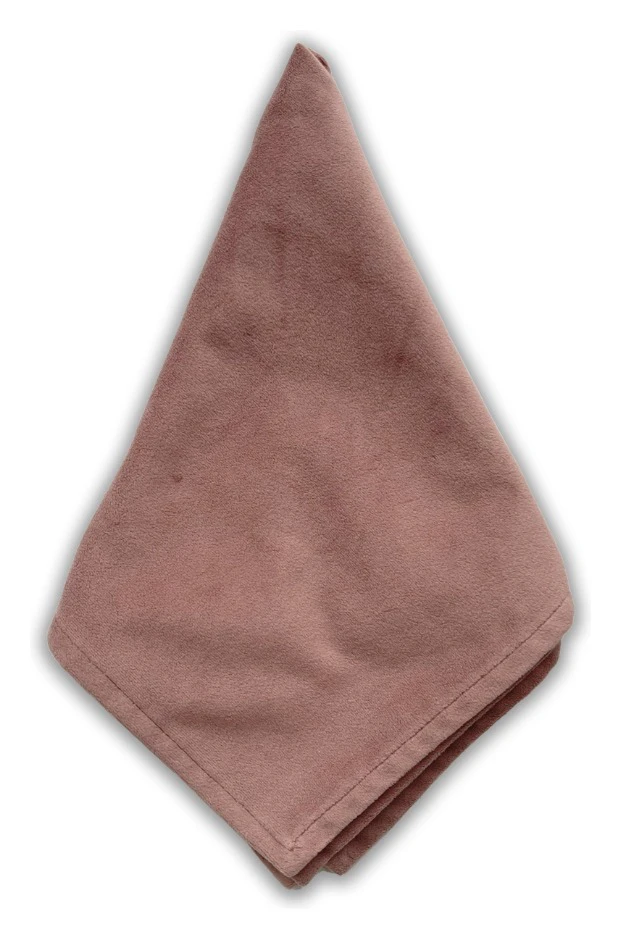 Салфетка велюр, пыльно-розовая