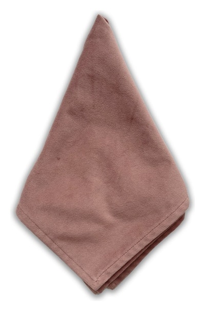 Салфетка велюр, пыльно-розовая