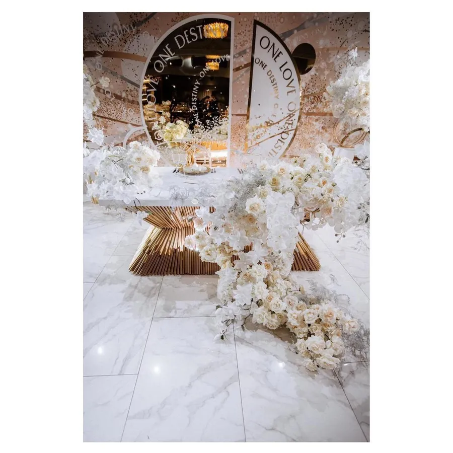 Стол-президиум Песочные Часы (золото/серебро/медь) - Фото миниатюра 4