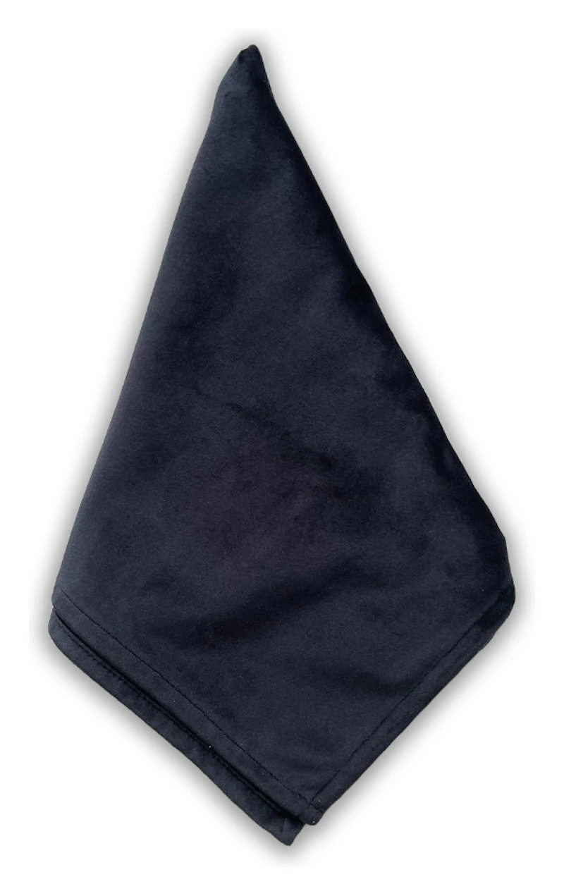 Салфетка велюр, черная