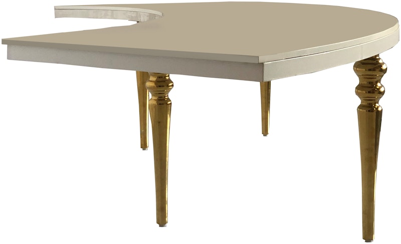 Стол-змейка Серпент Гигант, 1 модуль (золото/серебро)