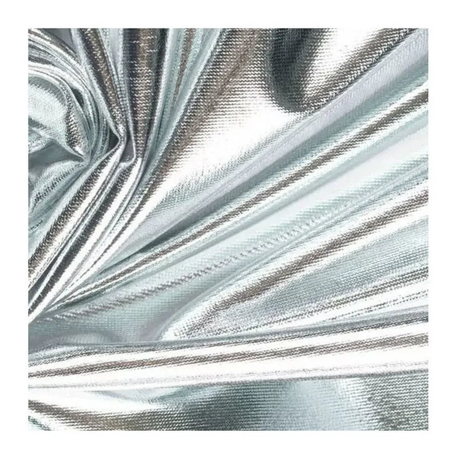 Чехол на Пуф квадратный Точка, Серебряный Куб/Серебро стрейч - Фото миниатюра 1