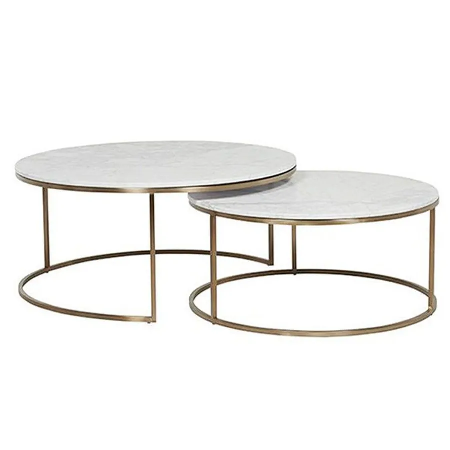 Сет столиков  Солис Белые - Фото миниатюра 2