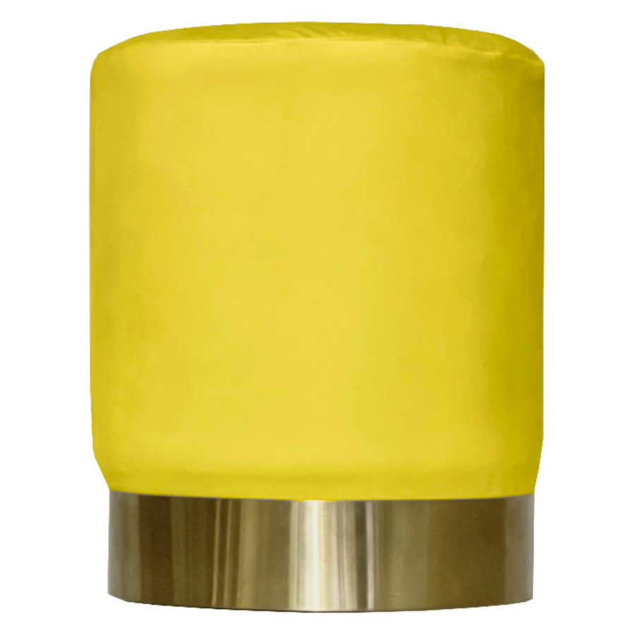 Пуф Цилиндр Золотой обод, Манго - Фото миниатюра 1