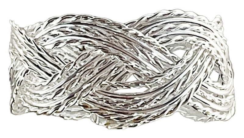 Кольцо для салфетки Кучеряшка Серебро