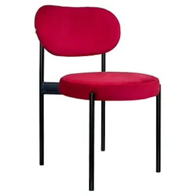 Стул Модерн Черный, Малиново-красный