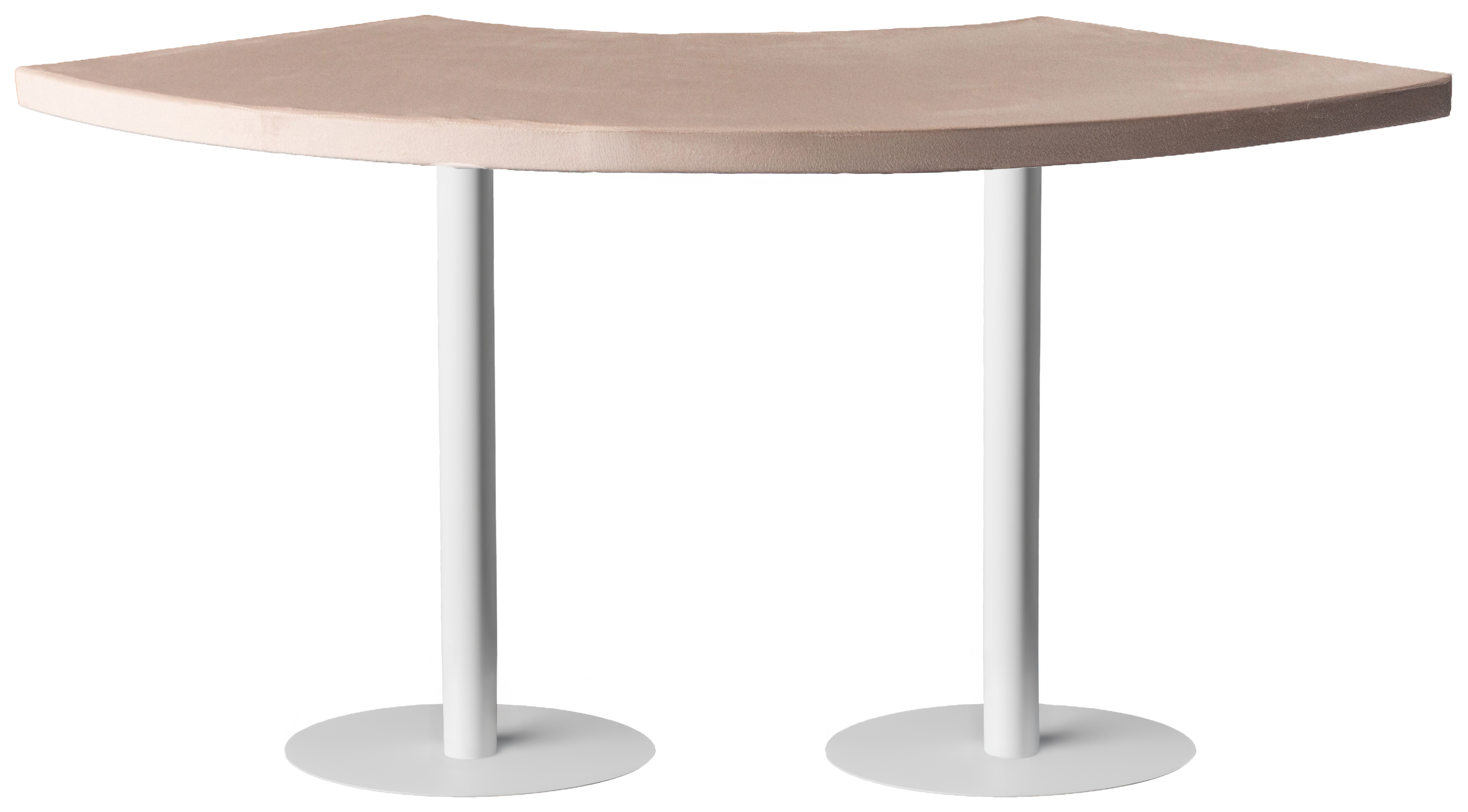 Стол коктейльный Твист Змейка С, Рафаэлло + Кремовый бисквит (телескопические ноги)