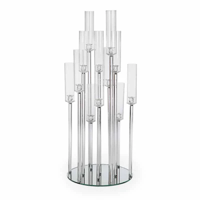 Канделябр со стеклянными колбами Хай Тауэр (10 стоек)
