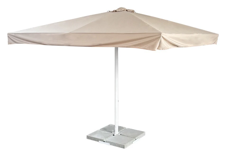 Зонт с центральной опорой 3х3, бежевый