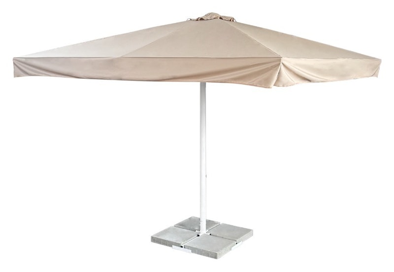 Зонт с центральной опорой 3х3, бежевый
