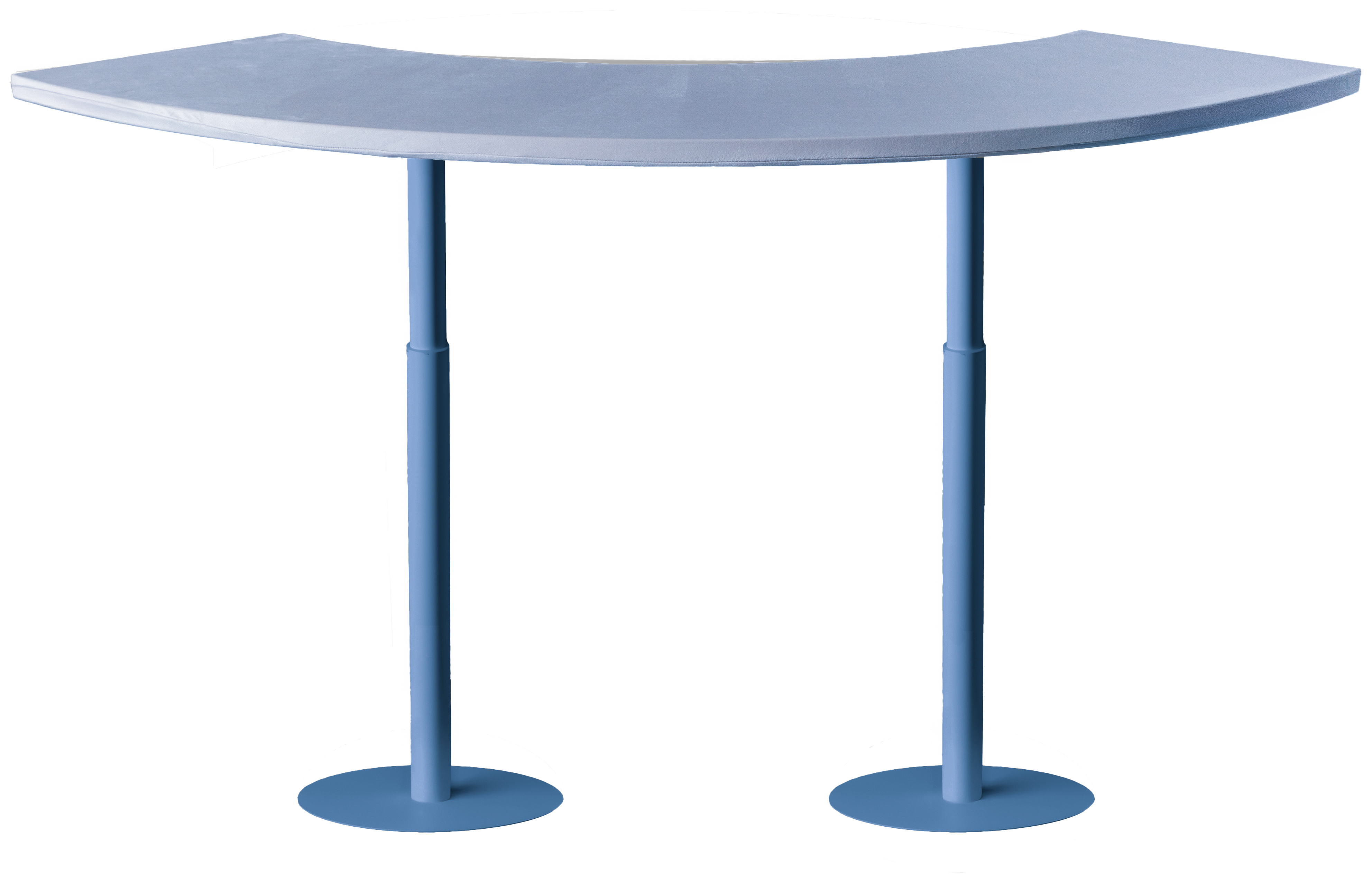 Стол коктейльный Твист Змейка М, Черничный йогурт + серо-голубой (телескопические ноги)