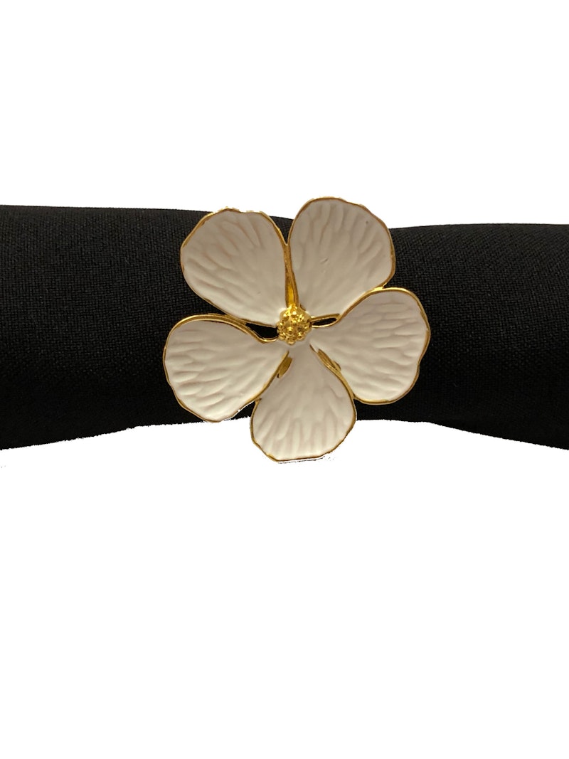 Кольцо для салфетки Белый цветок