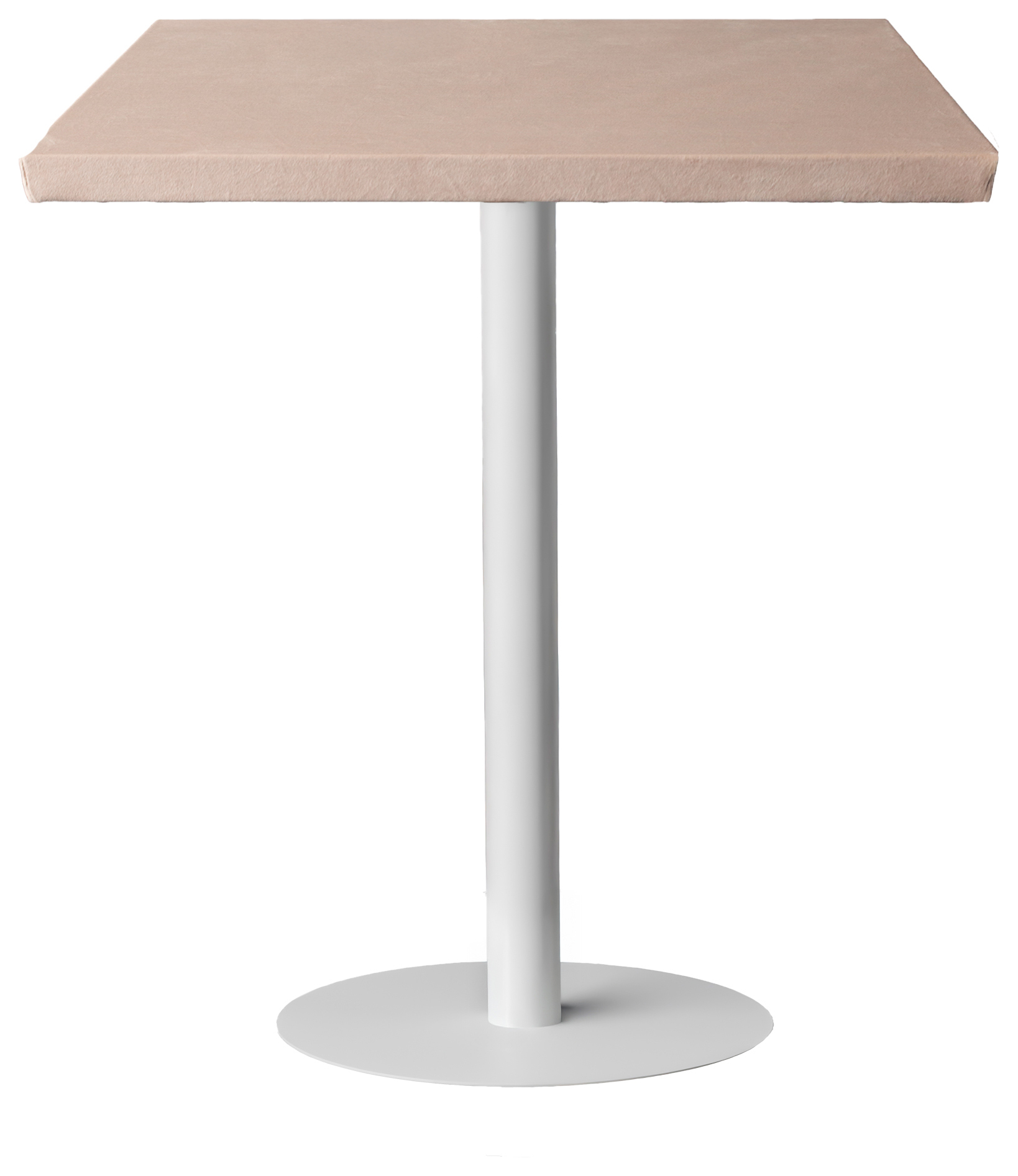 Стол коктейльный Твист Прямоугольный С, Рафаэлло + Кремовый бисквит (телескопические ноги)