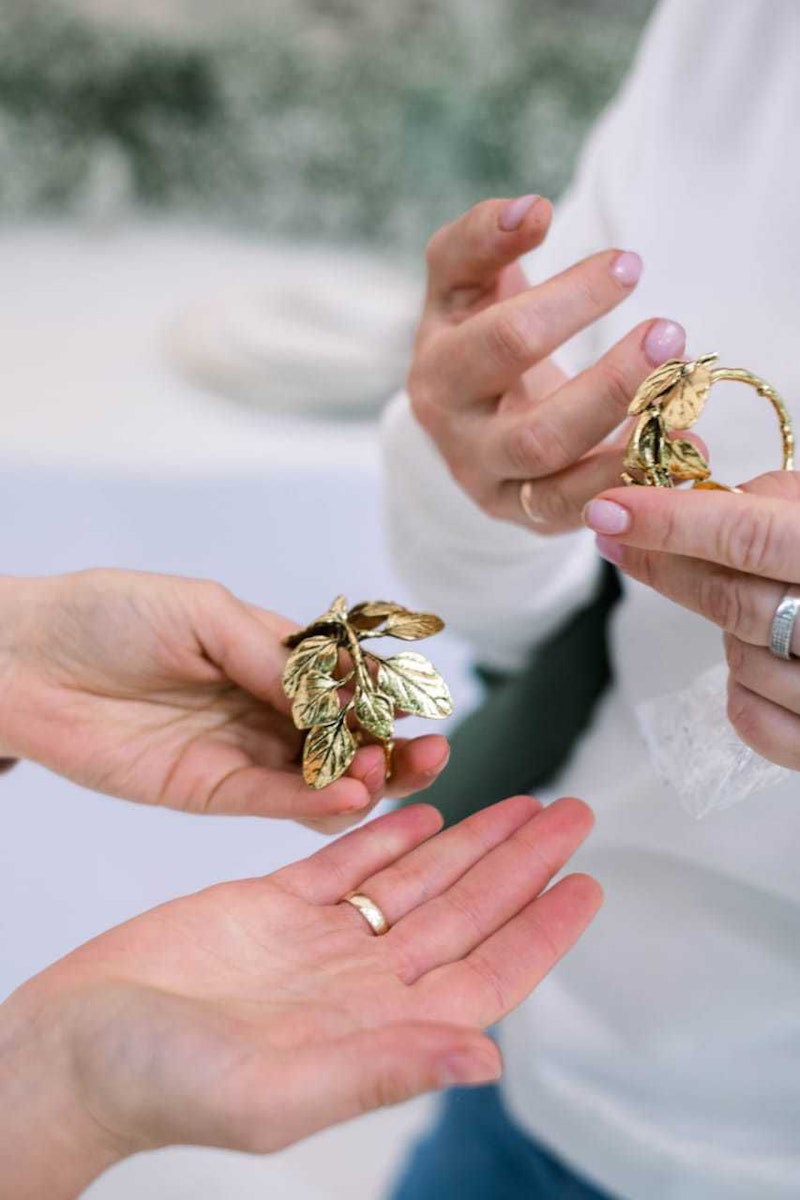 Кольцо для салфеток Флора Золото