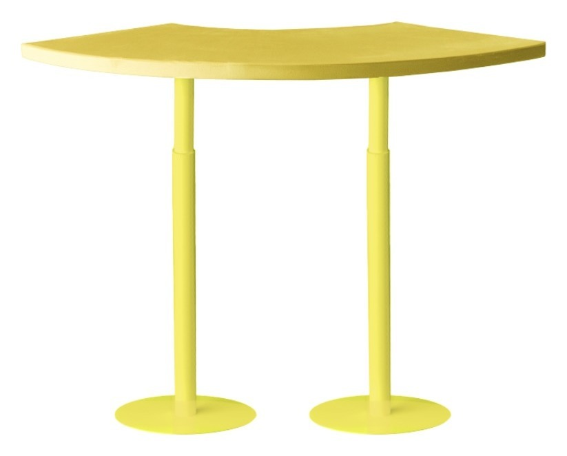 Стол коктейльный Твист Змейка С, Лимонный капкейк + Желтая субмарина (телескопическая нога)