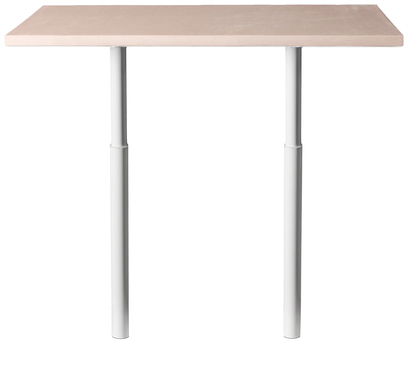 Стол коктейльный Твист Прямоугольный М, Рафаэлло + Кремовый бисквит (телескопические ноги)