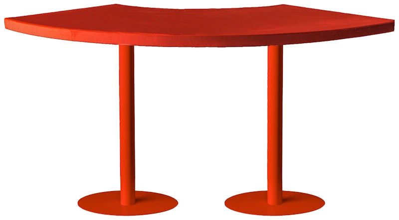 Стол коктейльный Твист Змейка С, Красный бархат + Малиново-красный (телескопическая нога)