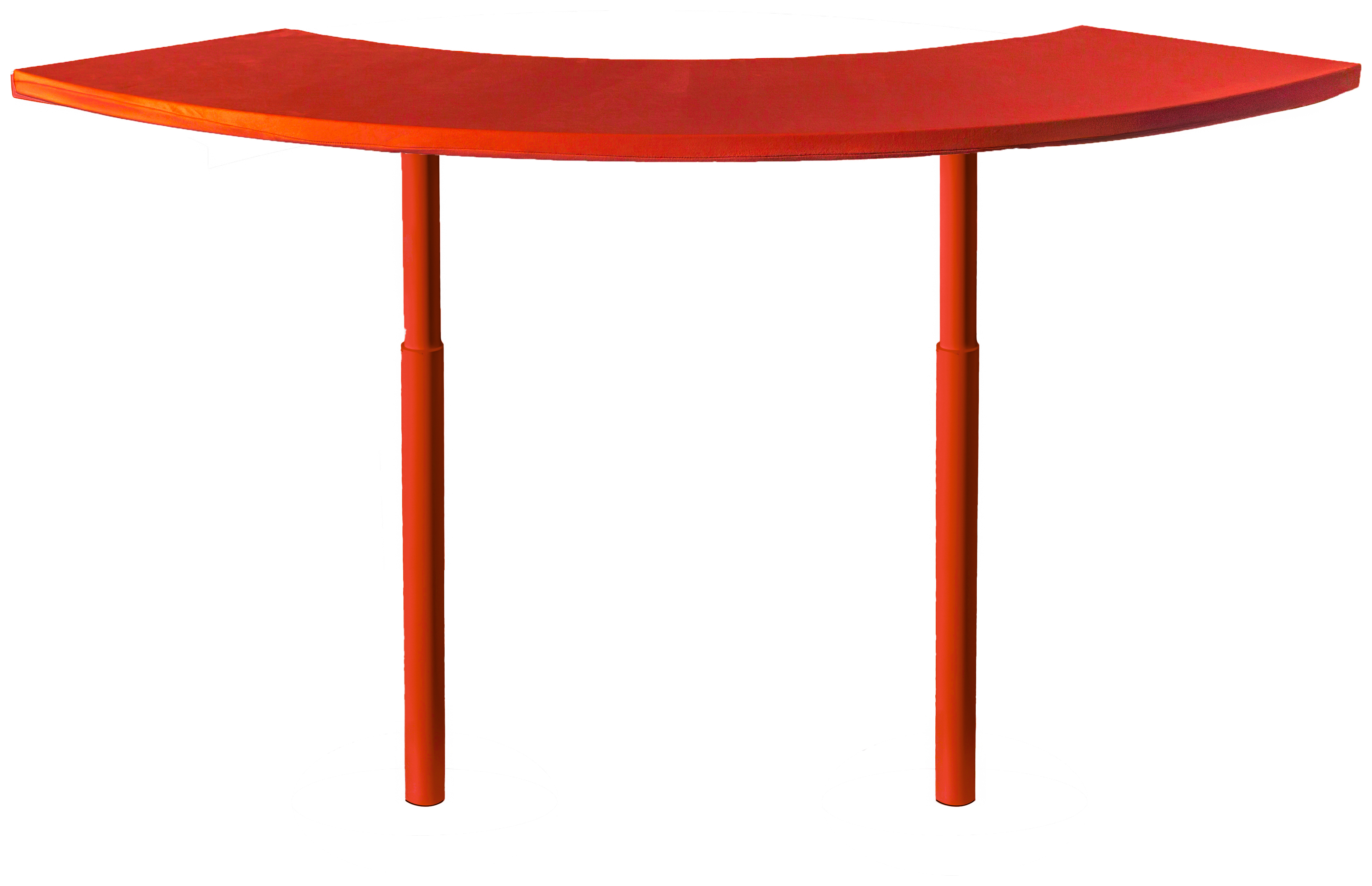 Стол коктейльный Твист Змейка М, Красный бархат + Малиново-красный (телескопическая нога)