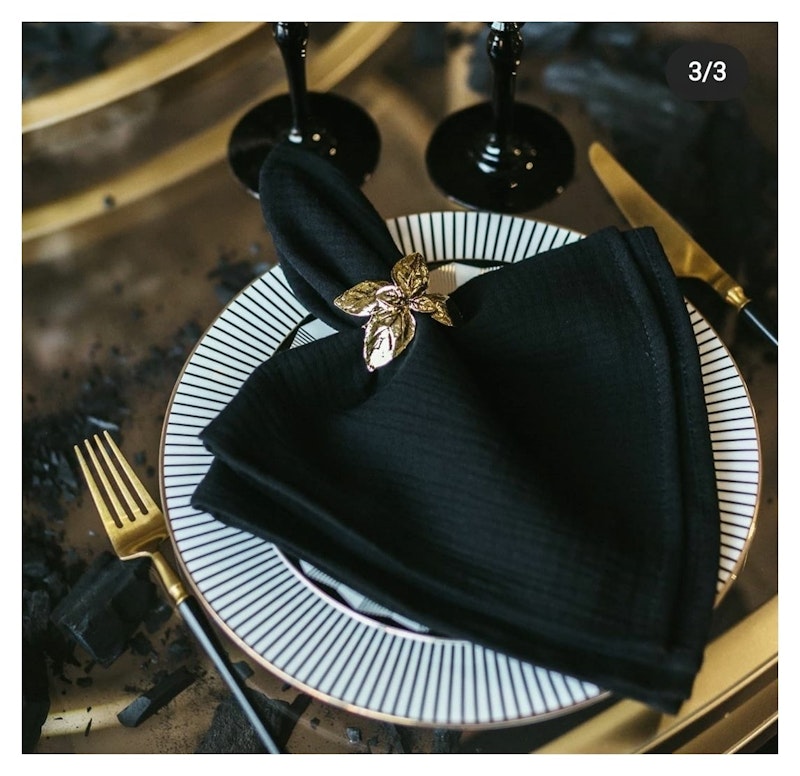 Кольцо для салфеток Флора Золото