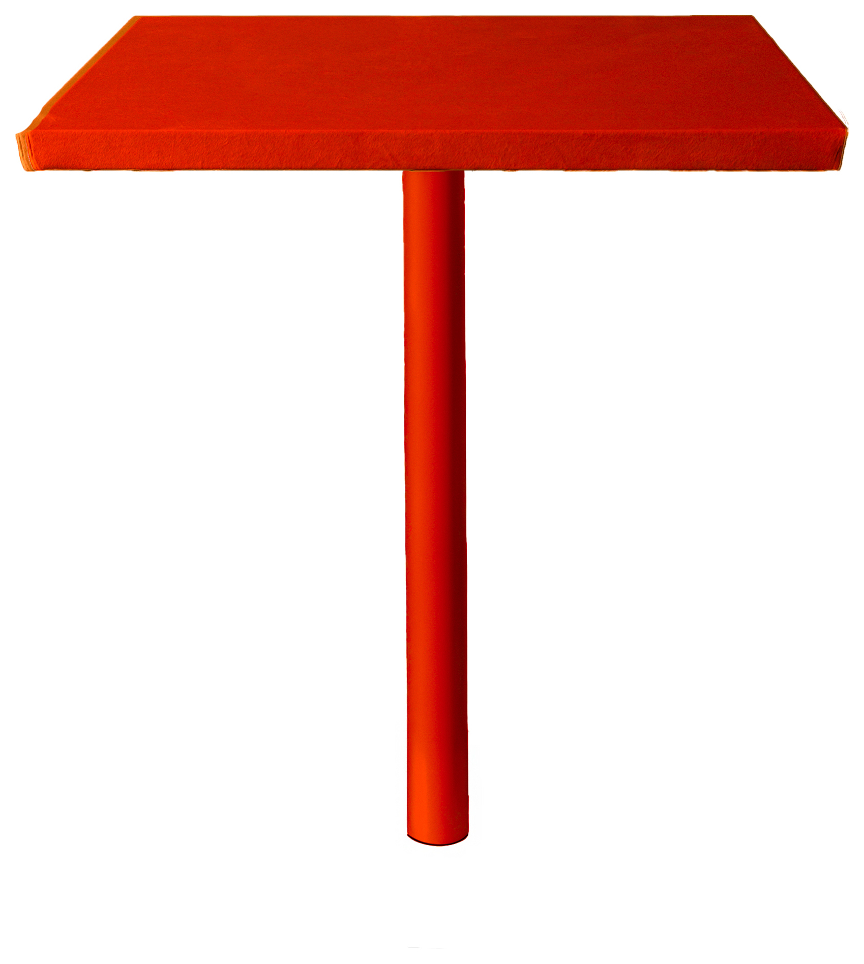 Стол коктейльный Твист Прямоугольный С, Красный бархат + Малиново-красный (телескопическая нога)