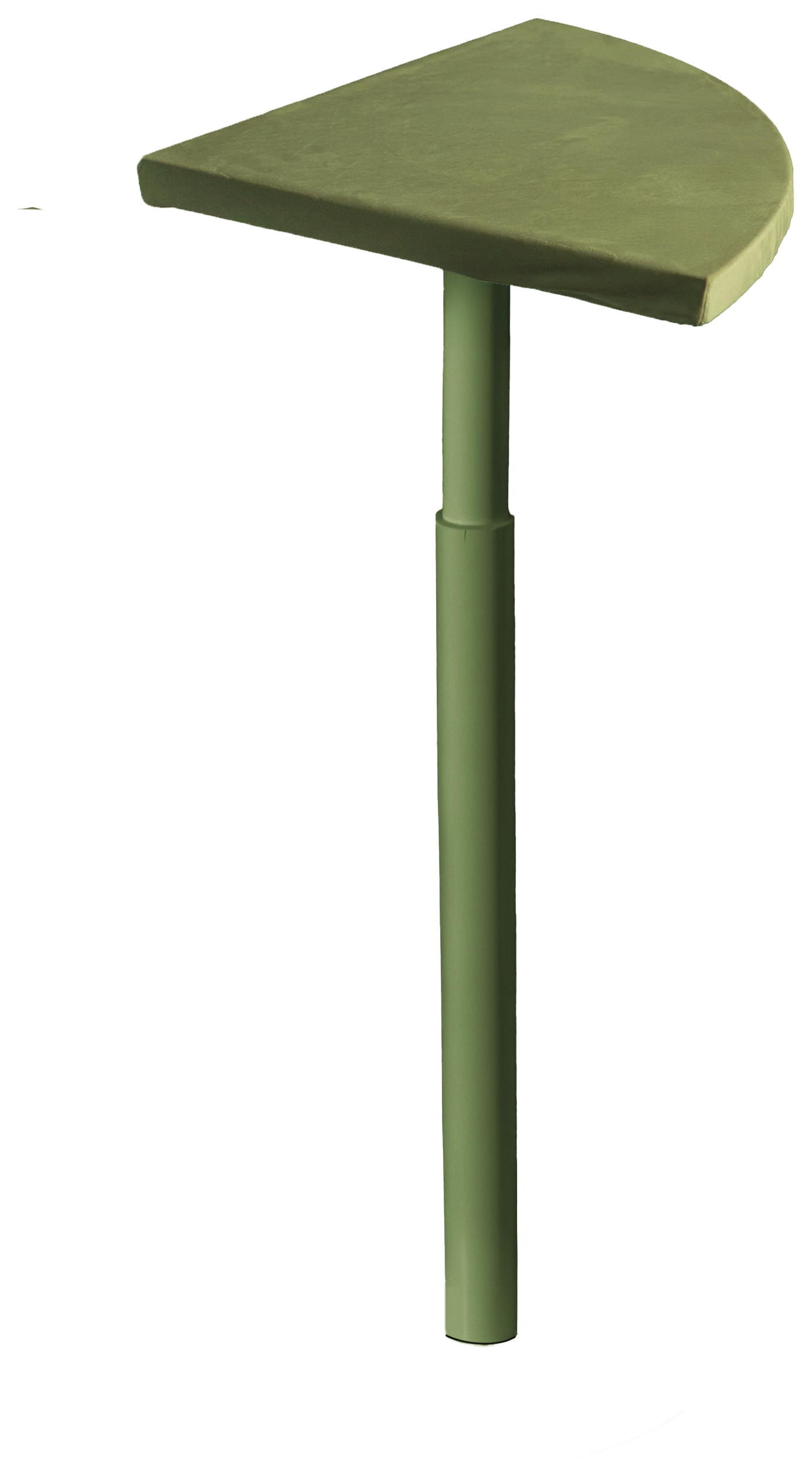 Стол коктейльный Твист Лепесток Фисташковое пралине + мачта (телескопическая нога)