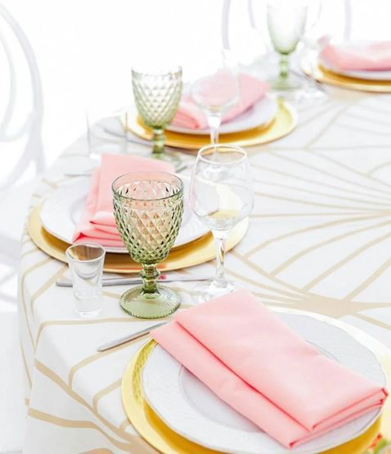 Салфетка персиковая, полиэстер