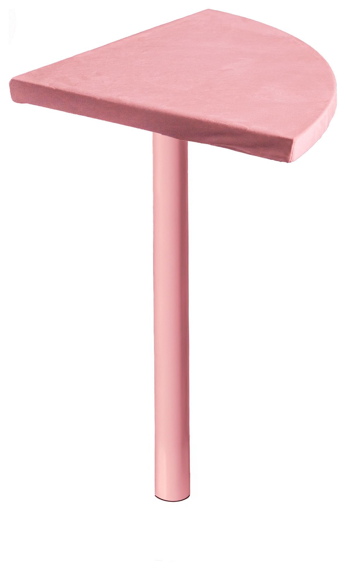 Стол коктейльный Твист Лепесток, Розовая помада + Куколка (телескопическая нога)