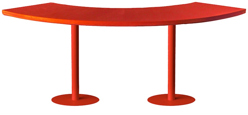 Стол коктейльный Твист Змейка М, Красный бархат + Малиново-красный (телескопическая нога)