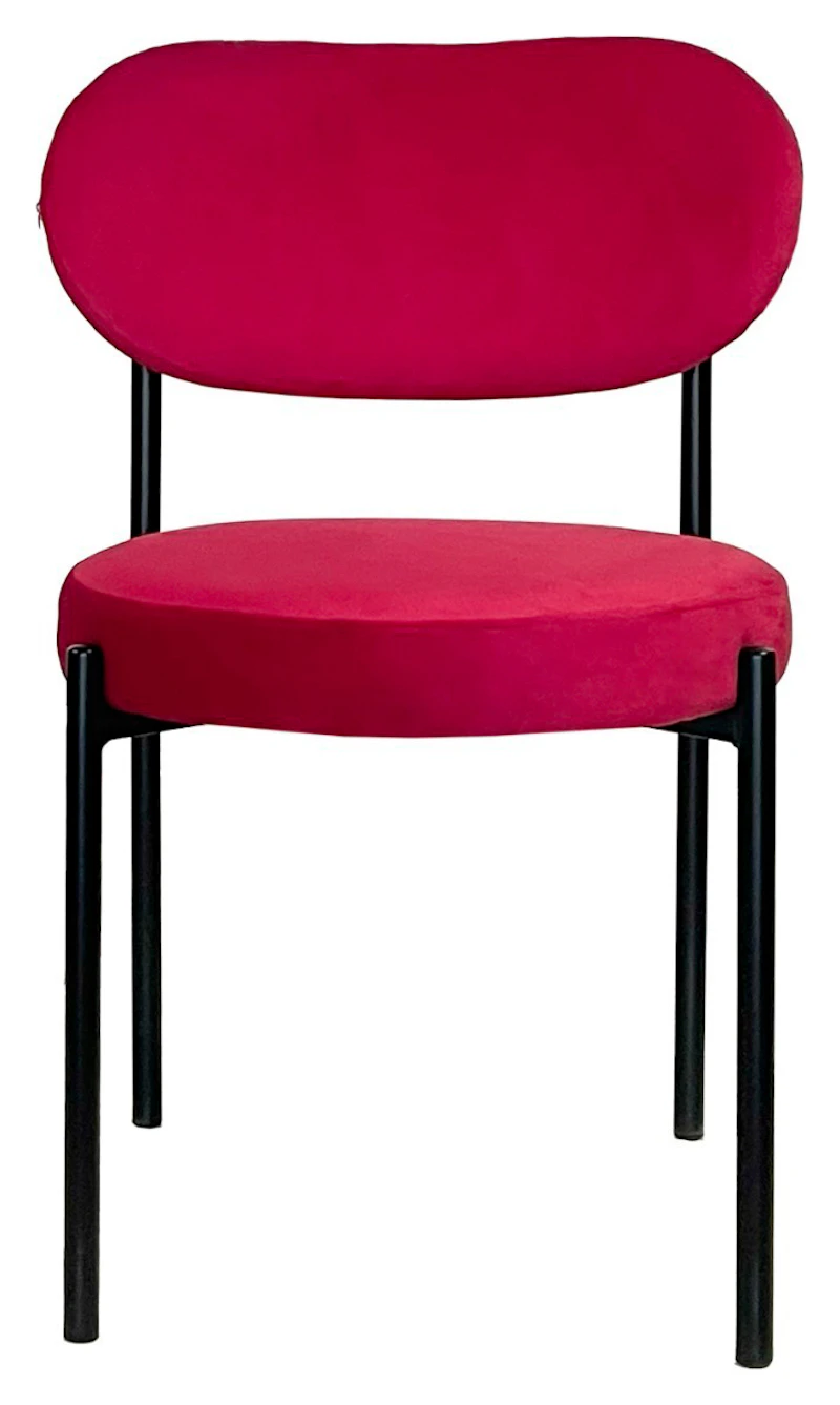 Стул Модерн Черный, Малиново-красный