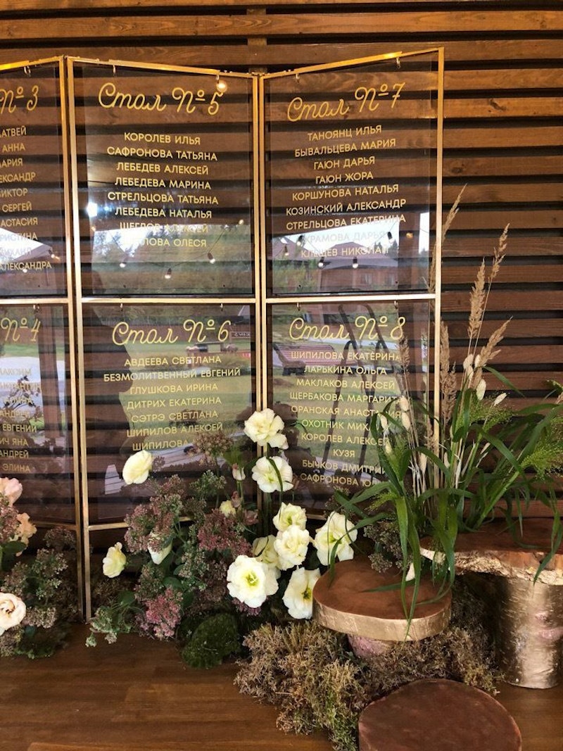 Ширма-схема рассадки "Литера"