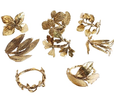 Кольцо для салфеток Флора Золото